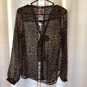 Eight Sixty Leopard Print Blouse